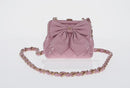 CHANEL Matelasse Clasp Chain Shoulder Bag Enamel Pink Gold CC Auth 128940M-2