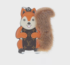 LOUIS VUITTON Monogram Porte Cles Squirrel Key Holder M00345 LV Auth 154032SAM - 0