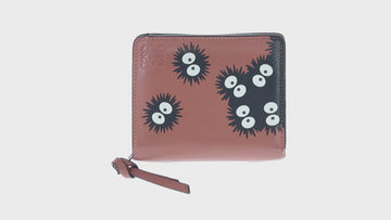 LOEWE Wallet Leather Black Brown Auth 165632SAM - 0