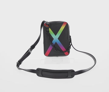 LOUIS VUITTON Taiga Rainbow Danube Messenger Bag Black M30332 LV Auth 146086M - 0