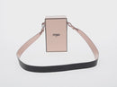 FENDI Shoulder Bag Leather Beige Gold Auth ka578M-3