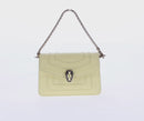 BVLGARI Bag Charm Leather Yellow Auth 158221SM-2