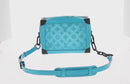 LOUIS VUITTON Monogram Mesh Soft Trunk Bag Blue M45074 LV Auth 160888SAM-2