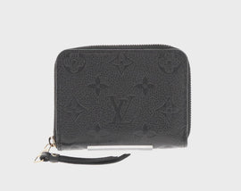 LOUIS VUITTON Empreinte Zippy Coin Purse Coin Purse Black M60574 Auth 153626SAM - 0
