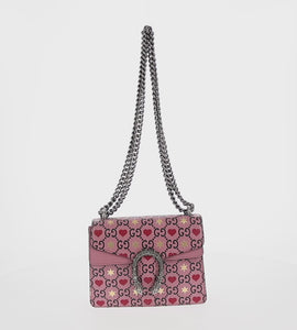 GUCCI Dionysus Chain Shoulder Bag Leather Pink 421970 Auth 156659SAM - 0