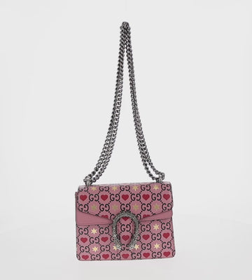 GUCCI Dionysus Chain Shoulder Bag Leather Pink 421970 Auth 156659SAM - 0