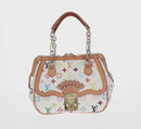 LOUIS VUITTON Monogram Multicolor Gracie MM Bag White M92590 LV Auth 151203SM-2