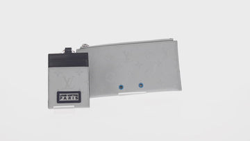 LOUIS VUITTON Monogram satellite Alpha Pouch Silver M44178 LV Auth 156367M - 0