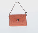 BVLGARI Bag Charm Leather Orange Auth 158222SM-2