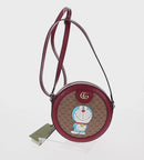 GUCCI Micro GG Supreme Doraemon Collaboration Bag PVC Beige 625216 Auth sw1582M-2