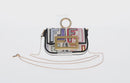 FENDI Zucca Canvas Nano Baguette Pouch Multicolor Auth 153327M-2