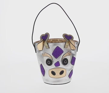 GUCCI Hand Bag Leather Silver Auth 153926M - 0