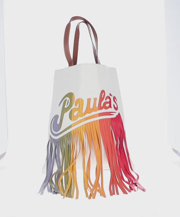 LOEWE Paula's Ibiza Tote Bag Leather Brown Auth 158022M - 0