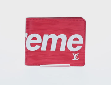 LOUIS VUITTON Epi Supreme Portefeuille Slender Wallet Red M67717 Auth 154943SM - 0