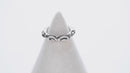 Chrome Hearts Scroll banding Ring Ag925 Silver Auth 157985SAM-2