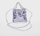 CHANEL Chain Chanel 22 Mini Hand Bag Leather 2way Purple CC Auth 158680SM-27