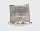 CHANEL Chain Shoulder Bag Lamb Skin Gold CC Auth 157390SAV-2