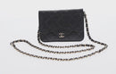 CHANEL Matelasse Chain Shoulder Bag Caviar Skin Black Gold CC Auth BA7560M-2