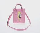GUCCI Hand Bag Leather 2way Pink Gold 671623 Auth 159011M-2