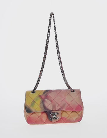 CHANEL Chain Matelasse 23 Shoulder Bag Lamb Skin Pink CC Auth 156629SAV - 0