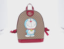 GUCCI Micro GG Supreme Doraemon Backpack PVC Beige Gold 647816 Auth 165616SAM-2