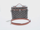 GOYARD Herringbone Vanity Muse PM Bag PVC Leather 2way Brown Auth SW2108SM-2