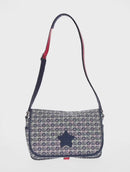 GUCCI Shoulder Bag PVC Blue Silver 664143 Auth BA8196M-2