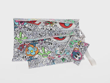 LOUIS VUITTON Monogram Comics Trio Envelope Pouch M82014 LV Auth 156662SM - 0