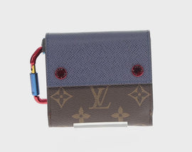 LOUIS VUITTON Taiga Compact Wallet M63041 LV Auth 148545SAM - 0