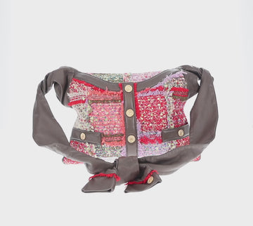 CHANEL Girl Chanel Shoulder Bag Tweed Multicolor Gold CC Auth 154036SAM - 0