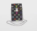 LOUIS VUITTON Monogram Multicolor Phone Pouch Metis Black M14098 Auth 152288SM-2