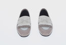 HERMES Moccasin Royale Shoes Leather Beige Auth BA7957M-2