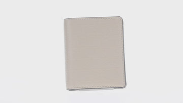 LOEWE Anagram Wallet Leather Ivory Gold Auth 154264SAM - 0