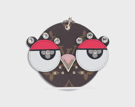LOUIS VUITTON Monogram Porte Cles Animal Face Charm M68216 LV Auth 143032M - 0