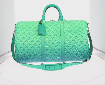 LOUIS VUITTON Taurillon Illusion Keepall Bandouliere 50 Bag M59712 Auth 165670SM - 0