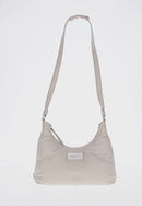 Maison Margiela Glam Slam Hobo Shoulder Strap Leather Ivory Silver Auth am8688M-2