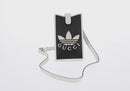 GUCCI×adidas Smartphone Case Shoulder Bag Leather Black 702203 Auth 155331M-2