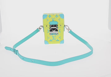 LOUIS VUITTON Monogram Playground Vertical Trunk Bag Yellow M82007 Auth 151204SM - 0