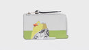LOEWE × Studio Ghibli Spirited Away Otori Coin Purse Leather White Auth 165687SM-2