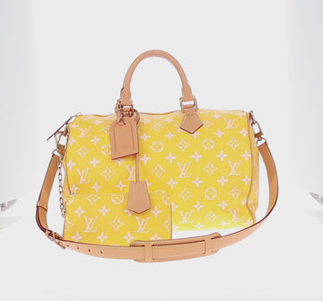 LOUIS VUITTON Speedy P9 Bandouliere 40 Bag Jaune Mat M24419 LV Auth 153334SM - 0