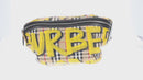 BURBERRY Nova Check Body Bag Canvas Beige Yellow Auth ka1508M-2