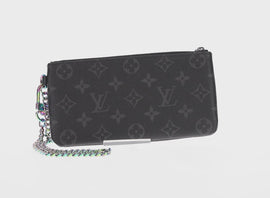 LOUIS VUITTON Monogram Eclipse Fragment iPhone Case M64433 LV Auth 156665SAM - 0