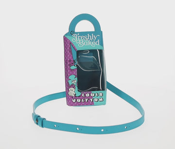 LOUIS VUITTON Monogram Sandwich Box Hand Bag Blue M82029 LV Auth 154627SM - 0