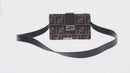 FENDI Zucca Canvas Shoulder Bag Black Brown Auth 165610SAM-2