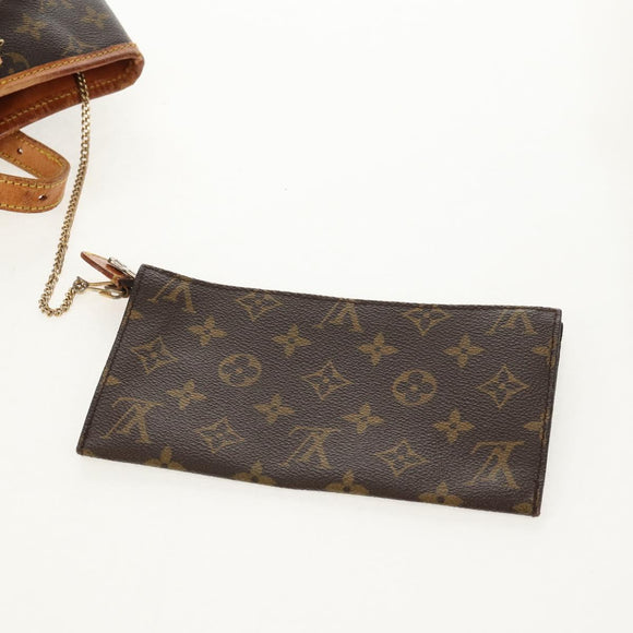 LOUIS VUITTON Monogram Bucket GM Shoulder Bag Vintage M42236 LV Auth pt2981
