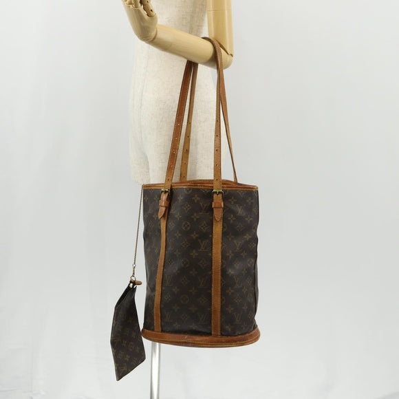 LOUIS VUITTON Monogram Bucket GM Shoulder Bag Vintage M42236 LV Auth pt2981