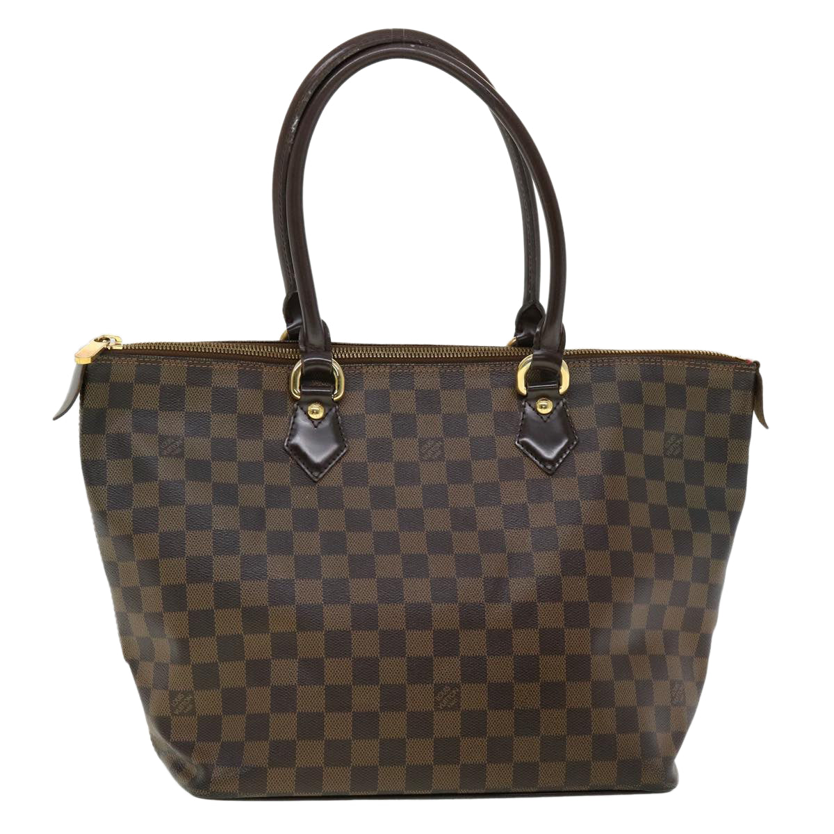 LOUIS VUITTON Damier Ebene Saleya MM Tote Bag N51182 LV Auth pt4190 - 0