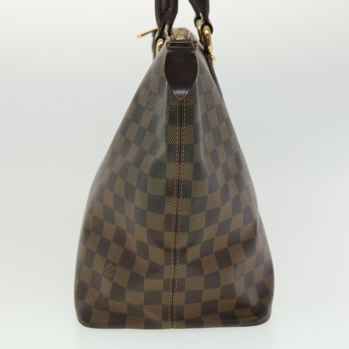 LOUIS VUITTON Damier Ebene Saleya MM Tote Bag N51182 LV Auth pt4190