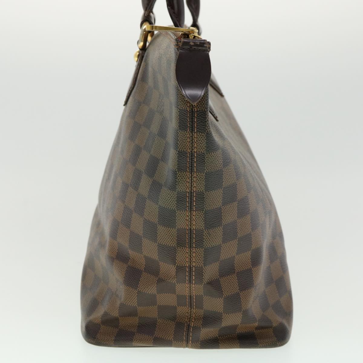 LOUIS VUITTON Damier Ebene Saleya MM Tote Bag N51182 LV Auth pt4190