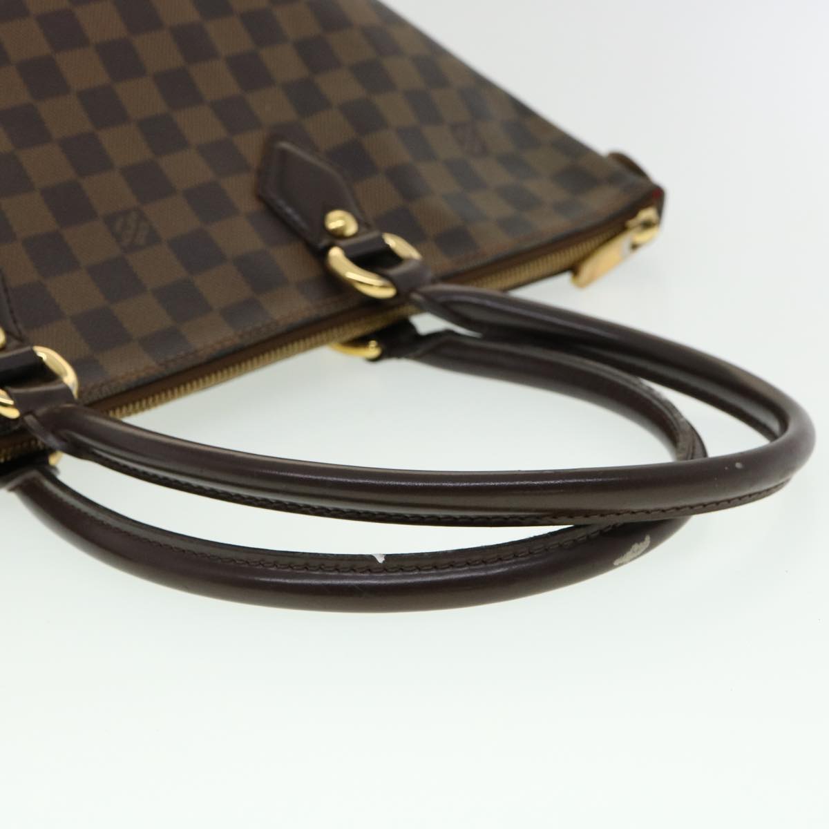 LOUIS VUITTON Damier Ebene Saleya MM Tote Bag N51182 LV Auth pt4190